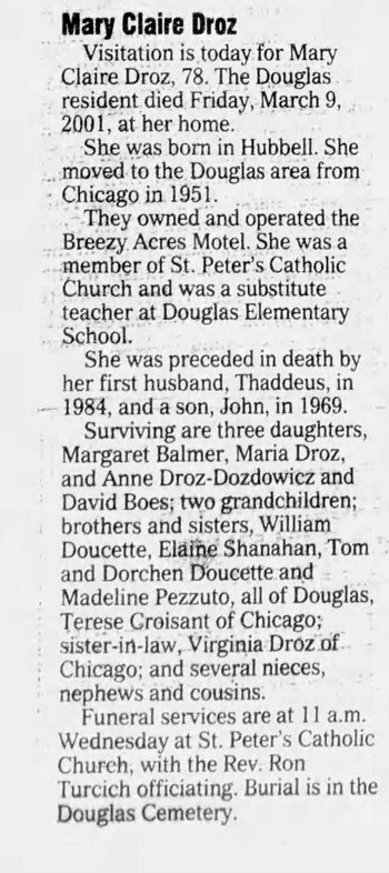 Breezy Acres Motel - Mar 13 2001 Article (newer photo)